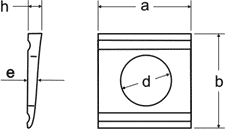 PODKŁADKA KLINOWA 8% DIN434 11 A2 (opak.50 sztuk)