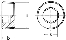 KOREK STOŻKOWY DIN906 22*1,5 A2
