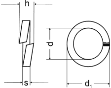 PODKŁADKA DIN7980 22 (opak.100 sztuk)