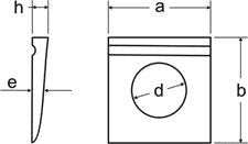 PODKŁADKA KLINOWA 14% DIN435 13,5 (opak.100 sztuk)