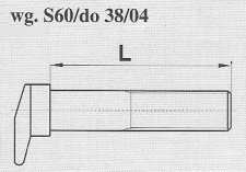 ŚRUBA DO KOZIOŁKÓW 22X73 klasa 4,6