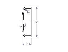 OSŁONA DIN443 22 (opak.100 sztuk)