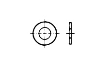 PODKŁADKA DIN1441 7x12x1,6  (opak.1000 sztuk)