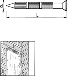 GWOŹDZIE UTWARDZANE WALCOWANE 4,5X50 OC