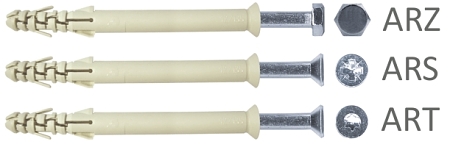 KOŁEK RAMOWY ARS- Pz 10X60/10  wkręt fi 7,0 (opak.50 sztuk)