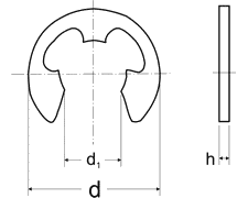 PŁYTKA OSADCZA DIN6799 1,5 (opak.10000 sztuk)